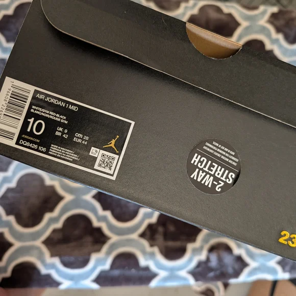 Nike Black, White, and Red Sneakers - Picture 4 of 4